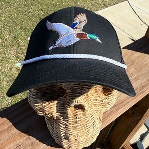 OCflx Rope Hat: Embroidered Mallard Duck with Silicone SnapBack closure.